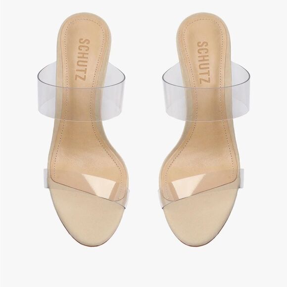 Schutz ARIELLA SANDAL Heels in Oyster Size 7 - Picture 5 of 9